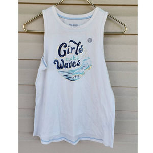 NWT New Osh Kosh Sleeveless‎ Girls Make Waves Tee Size 14